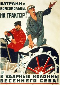 Sovjetisk propagandaplakat fra 1930